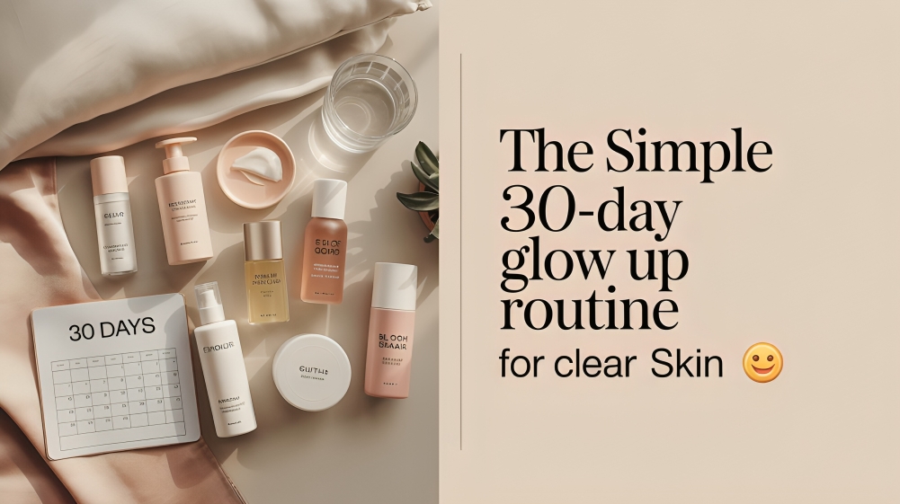 The Simple 30-Day Glow Up Routine for Clear Skin