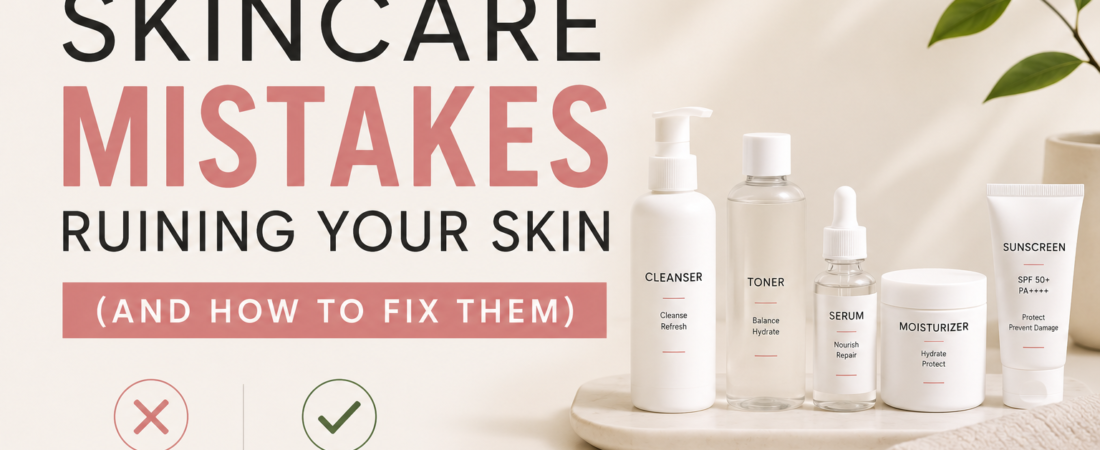 Skincare Mistakes Ruining Your Skin (And How to Fix Them)