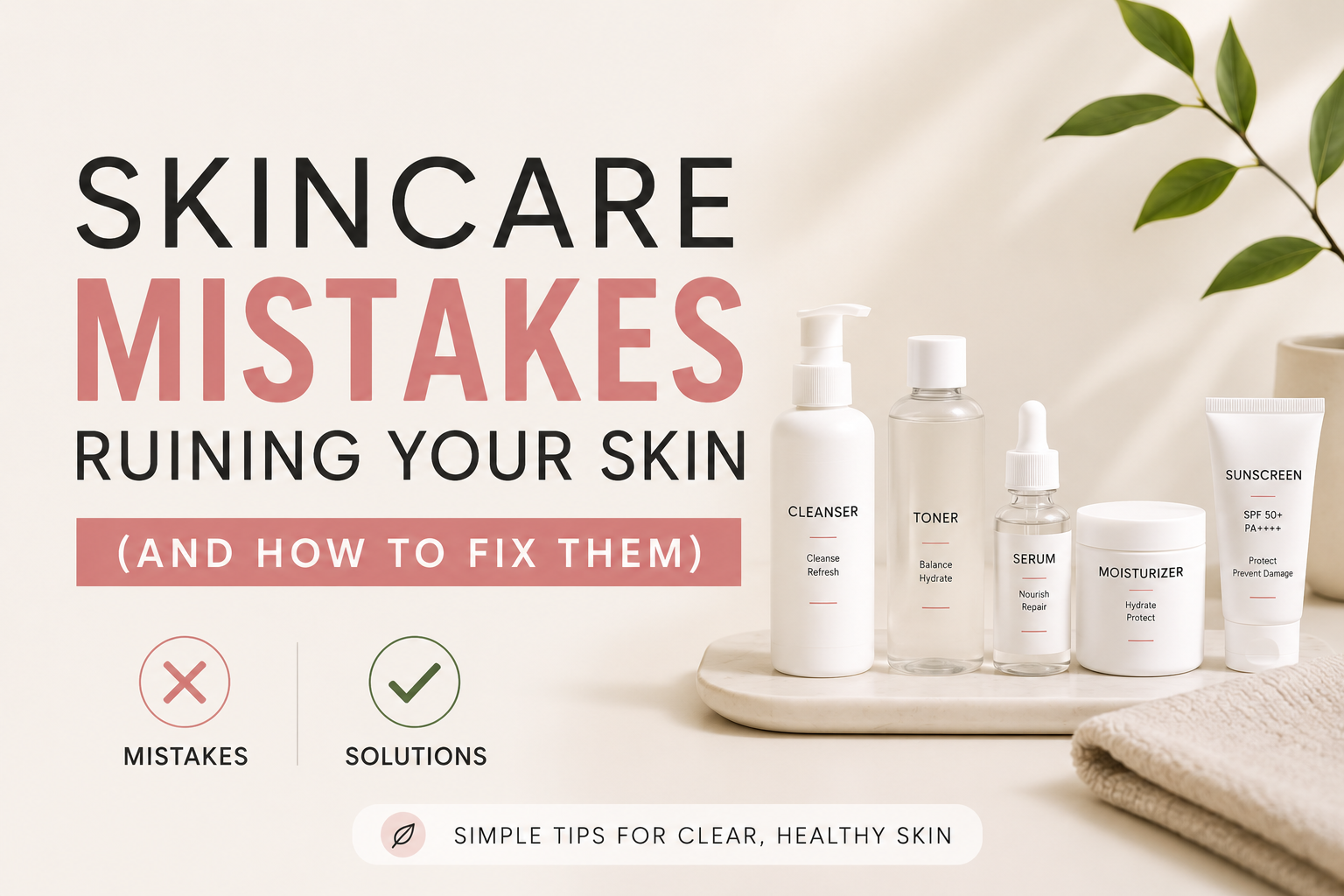 Skincare Mistakes Ruining Your Skin (And How to Fix Them)