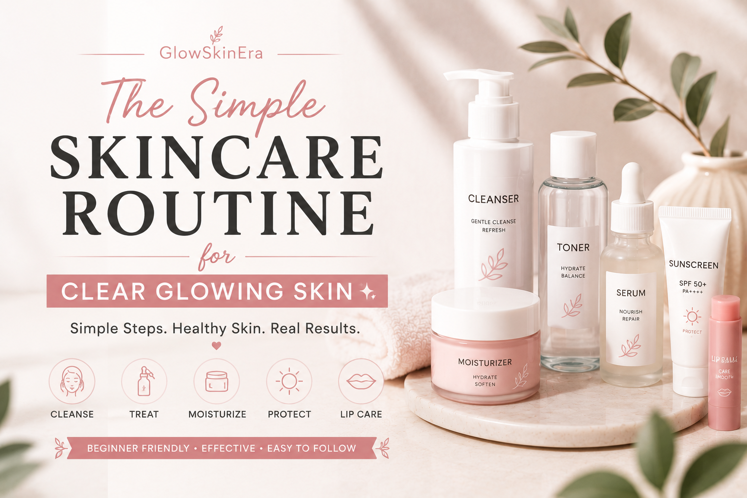 The Simple Skincare Routine for Clear Glowing Skin